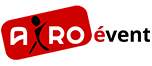 Airo Event logo: red rounded shapes with white 'AIRO' text and black 'event' text beside it.